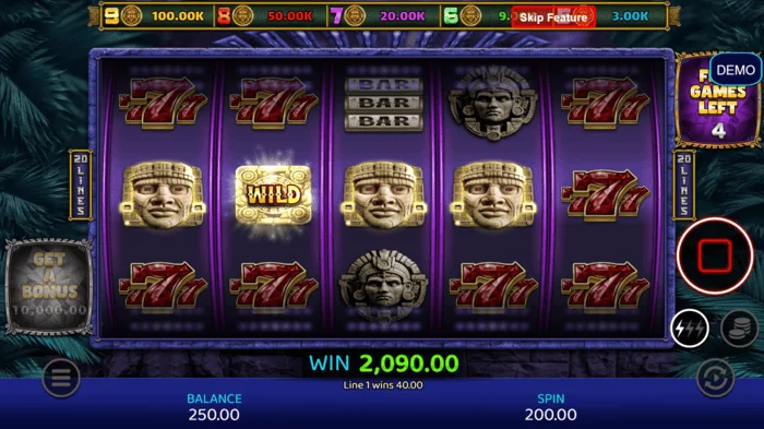 Mayan Madness - gevinst i bonusspillet